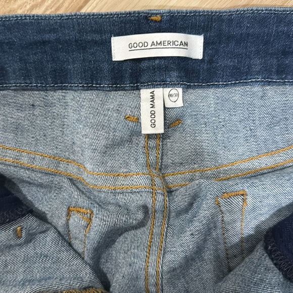 Good American sz 30 MATERNITY jeans - skinny with ankle fray - Picture 3 of 5